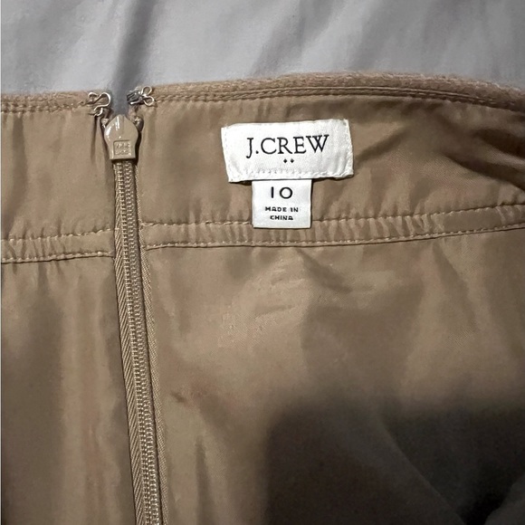 NWOT j crew tan high waisted skirt - Picture 2 of 4